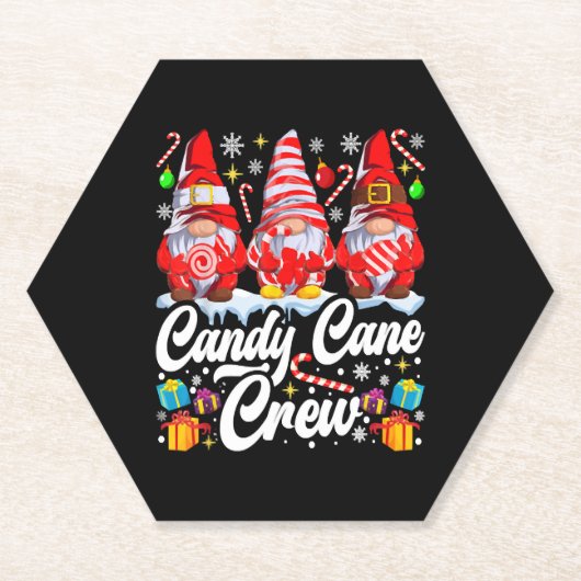 キャンディーケーンクルーChristmas Candy恋人格言 ペーパーコースター (正面)