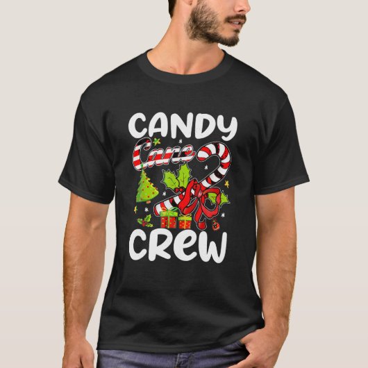 キャンディーケーンクルーChristmas Candy Lover Kids Boys Gi Tシャツ (正面)