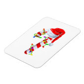 キャンディーケーンクルーChristmas LightsファミリーマッチングX マグネット (左側)