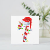 キャンディーケーンクルーChristmas LightsファミリーマッチングX 招待状 (スタンド正面)