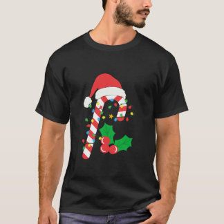 キャンディーケーンクルーChristmas LightsファミリーマッチングX Tシャツ