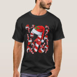 キャンディーケーンクルーSanta Christmasクリスマス子供へ少年 Tシャツ<br><div class="desc">キャンディーケーンクルーSanta Christmasクリスマス少年子供へ女の子長袖Tシャツ</div>