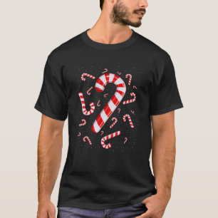 キャンディーケーンクルーSanta Christmas 子供へ Boys Girl Tシャツ