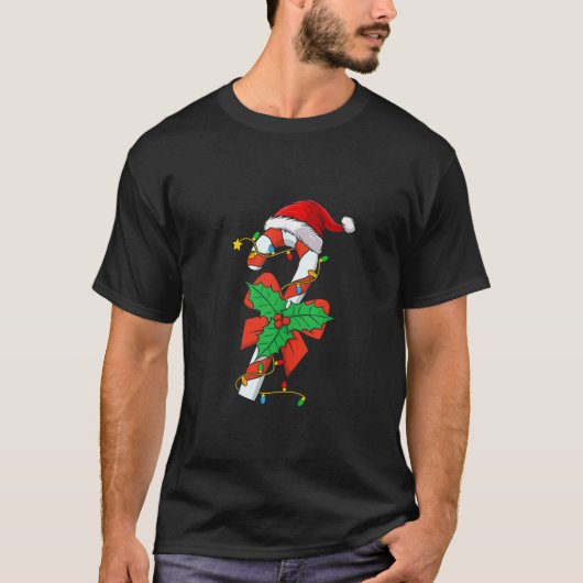 キャンディーケーンクルーSanta Christmas 2023男子供への子 Tシャツ (正面)
