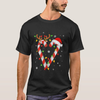 キャンディーケーンクルーSanta Christmas LightsクリスマスKids B Tシャツ
