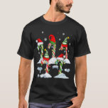 キャンディーケーンクルーSanta Hat Christmas Lights Kids Bo Tシャツ<br><div class="desc">キャンディーケーンクルーSanta Hat Christmas Lights Kids Boys Girls</div>