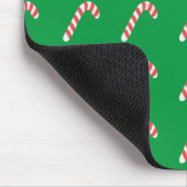 キャンディーケーングリーンかわいいシンプルクリスマスホリデー マウスパッド (コーナー)