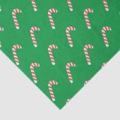 キャンディーケーングリーンかわいいシンプルクリスマスホリデー 薄葉紙 (詳細)