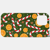 キャンディーケーングリーンクリスマスオレンジiPhoneケースメイト Case-Mate iPhoneケース (裏面 (横))