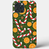 キャンディーケーングリーンクリスマスオレンジiPhoneケースメイト Case-Mate iPhoneケース (裏面)
