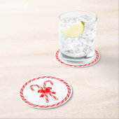 キャンディーケーンコースター ラウンドペーパーコースター (インサイチュ)