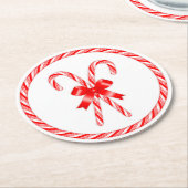 キャンディーケーンコースター ラウンドペーパーコースター (アングル)