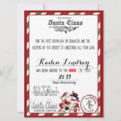 キャンディーケーンサンタクロースニースリスト シーズンカード (正面)