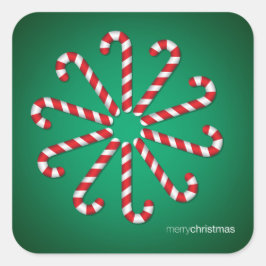 キャンディーケーンサークル スクエアシール