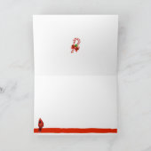 キャンディーケーンストライプフォトクリスマスカード シーズンカード (内部)