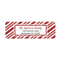 キャンディーケーンストライプ |差出人住所