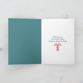 キャンディーケーンズレッドクリスマス誕生日カード シーズンカード (内部)