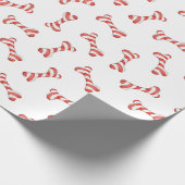 キャンディーケーンドッグボーンクリスマス ラッピングペーパー (角)