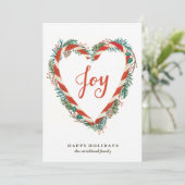 キャンディーケーンハートクリスマスカード シーズンカード (スタンド正面)