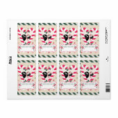 キャンディーケーンハート氏ミセス・エッグ・ギフト・ラベル ラベル (フルシート)