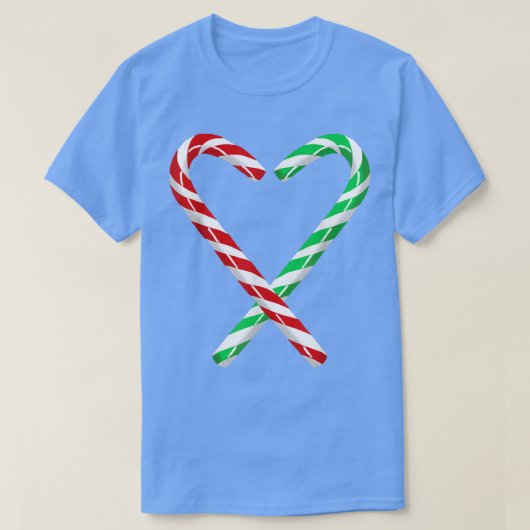 キャンディーケーンハート Tシャツ (デザイン正面)