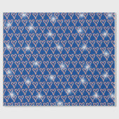 キャンディーケーンハートwith Stars ラッピングペーパー (フラット)