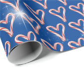 キャンディーケーンハートwith Stars ラッピングペーパー (ロールコーナー)