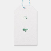 キャンディーケーンパープルとピンクのクリスマス ギフトタグ (裏面)