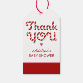 キャンディーケーンベイビーシャワーありがとうラベル ギフトタグ
