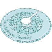 キャンディーケーンペパーミントクリスマス ブラッシュドポリエステルツリースカート (アングル)