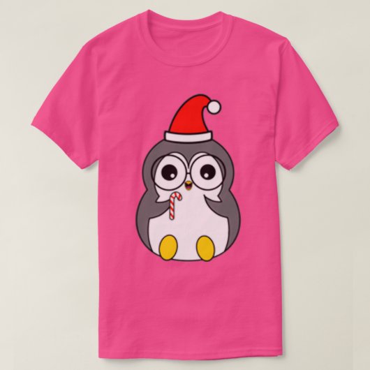 キャンディーケーンペンギン Tシャツ (デザイン正面)