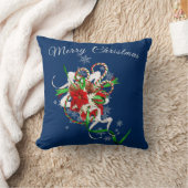 キャンディーケーンホリデパーソナライズされたー クッション (ブランケット)