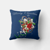 キャンディーケーンホリデパーソナライズされたー クッション (裏面)