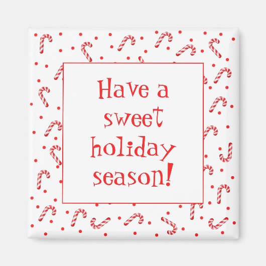 キャンディーケーンホリデー冷凍機マグネット マグネット (正面)