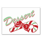 キャンディーケーンホリー | レトロデザートテーブルカード3 x 5 テーブルナンバー (裏面)