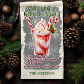 キャンディーケーンホワイトクリロシアのスマスカクテルレシピ キッチンタオル