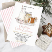 キャンディーケーンミルク&クッキークリスマス交換パーティー 招待状