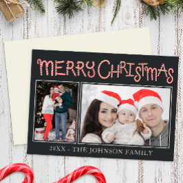 キャンディーケーンメリークリスマス2フォトカード シーズンカード