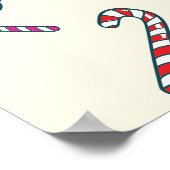 キャンディーケーンモノグラムクリスマススペクタブルバーゲン ポスター (角)