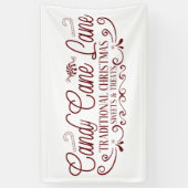 キャンディーケーンライ伝統的ンスイーツノースポール 横断幕 (縦)