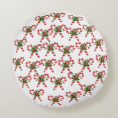 キャンディーケーンラウンドピロークリスマス ラウンドクッション (裏面)