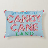 キャンディーケーンランドクリスマスウェルカム アクセントクッション (正面)