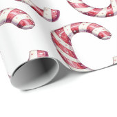 キャンディーケーンレターCクリスマス ラッピングペーパー (ロールコーナー)