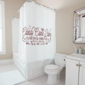 キャンディーケーンレーンクリスマス シャワーカーテン (インサイチュ)