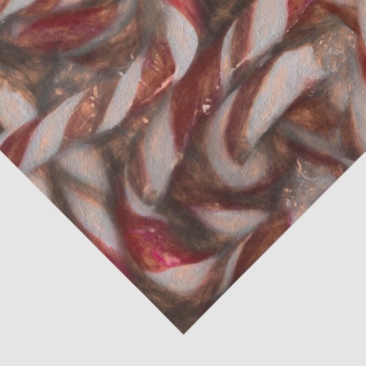 キャンディーケーンヴィンテージアンティークレッドクリスマス 薄葉紙 (詳細)