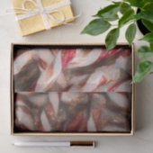 キャンディーケーンヴィンテージアンティークレッドクリスマス 薄葉紙 (ギフト)