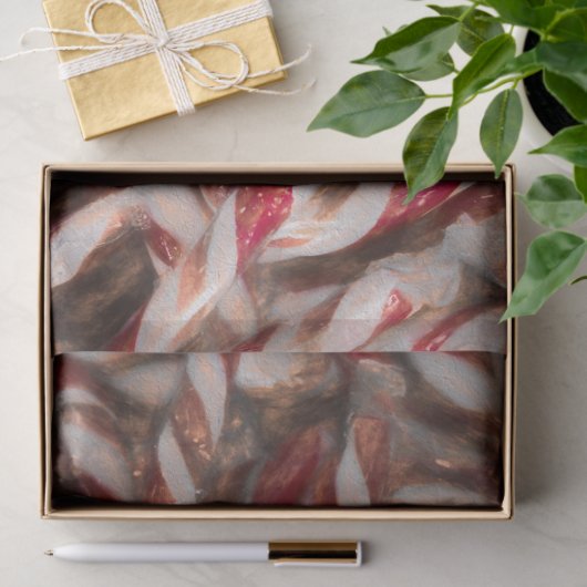 キャンディーケーンヴィンテージアンティークレッドクリスマス 薄葉紙 (ギフト)