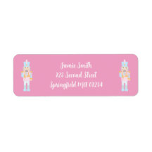 キャンディーケーン付きくるみ割り差出人住所ラベル