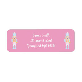 キャンディーケーン付きくるみ割り差出人住所ラベル ラベル