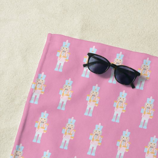 キャンディーケーン付きくるみ割り ビーチタオル (インサイチュ)